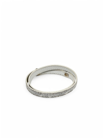 Goyard - Bracelet en cuir blanc