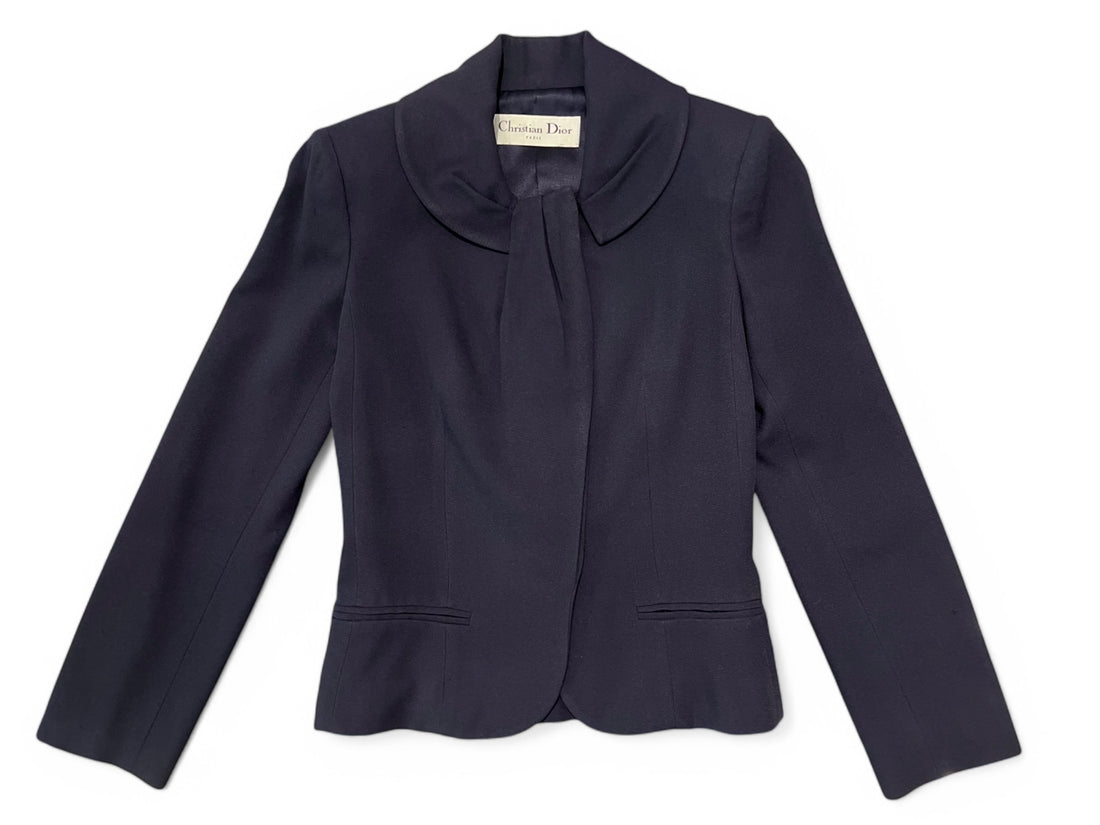 Dior - Veste courte bleu marine T36