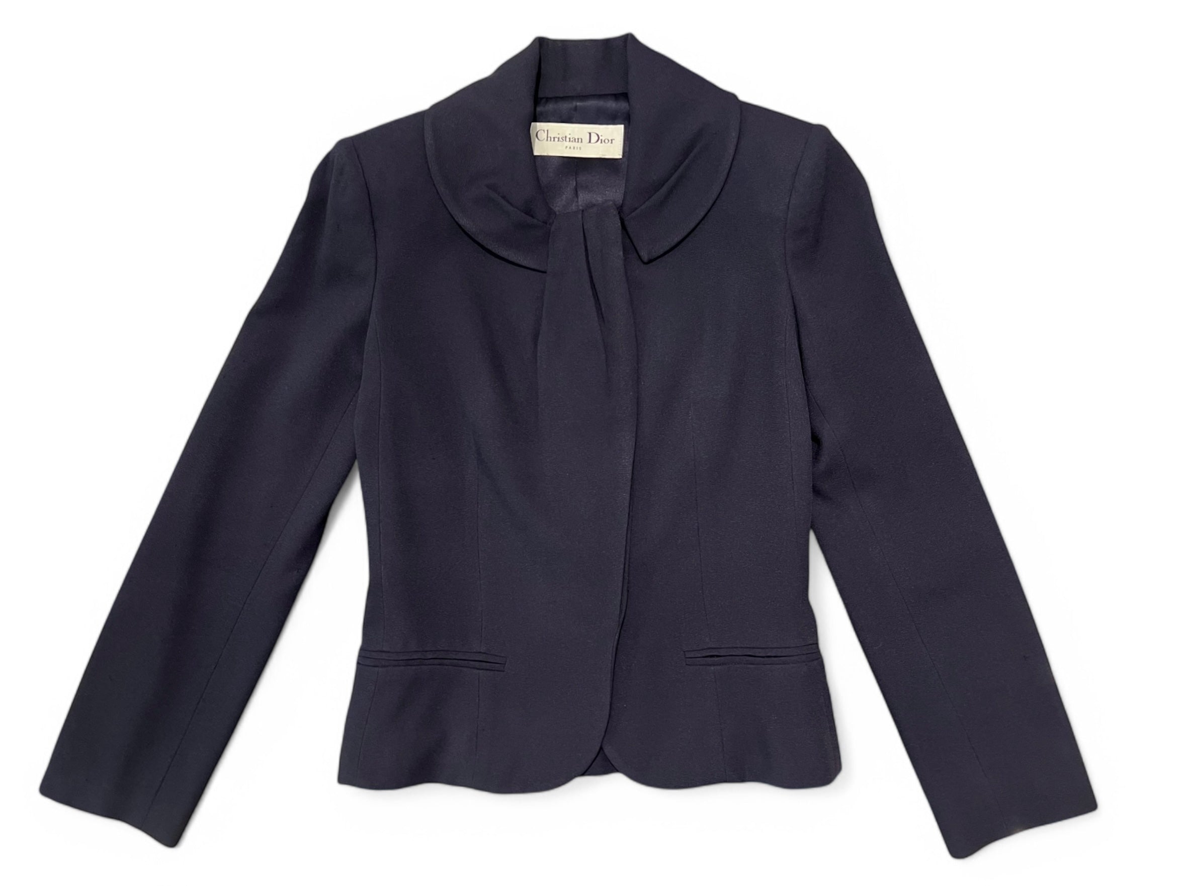 Dior - Veste courte bleu marine T36