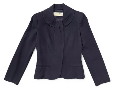Dior - Veste courte bleu marine T36