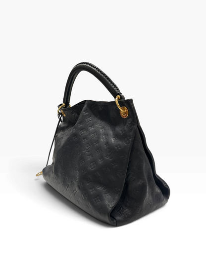 Louis Vuitton - sac Artsy cuir empreinte bleu navy