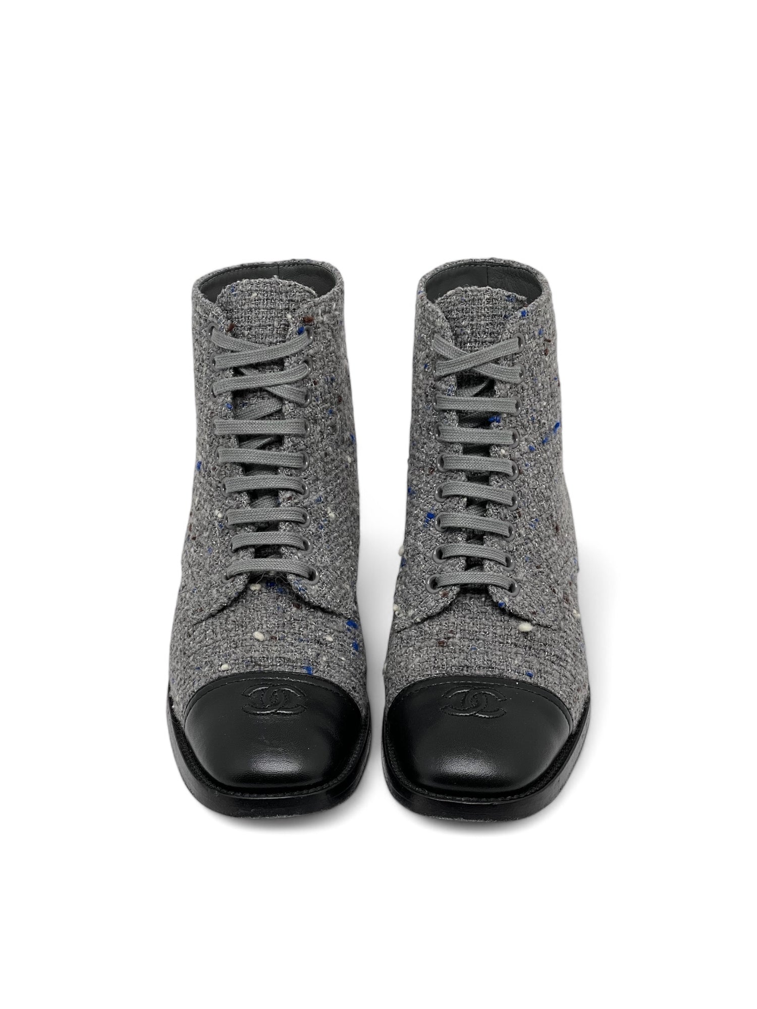 Chanel - Bottines en tweed T39