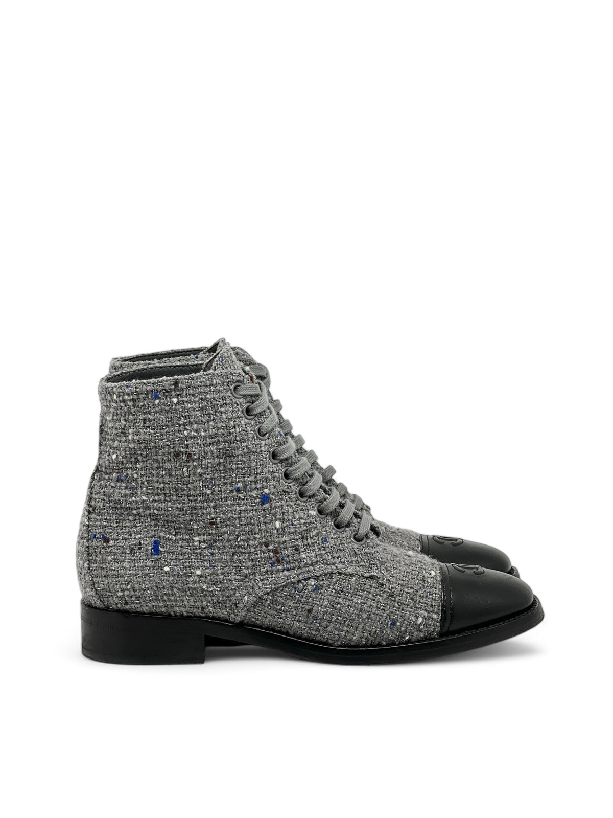 Chanel - Bottines en tweed T39