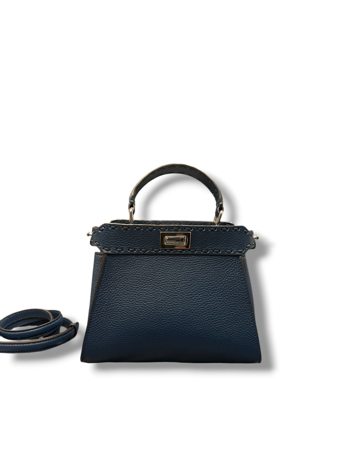 Fendi – Peekaboo ISeeU in Marineblau, Selleria