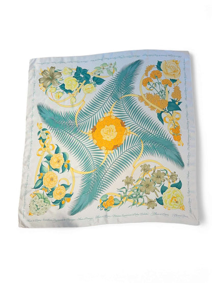 Hermès - Carré de soie 90 « Fleurs de l’opéra »