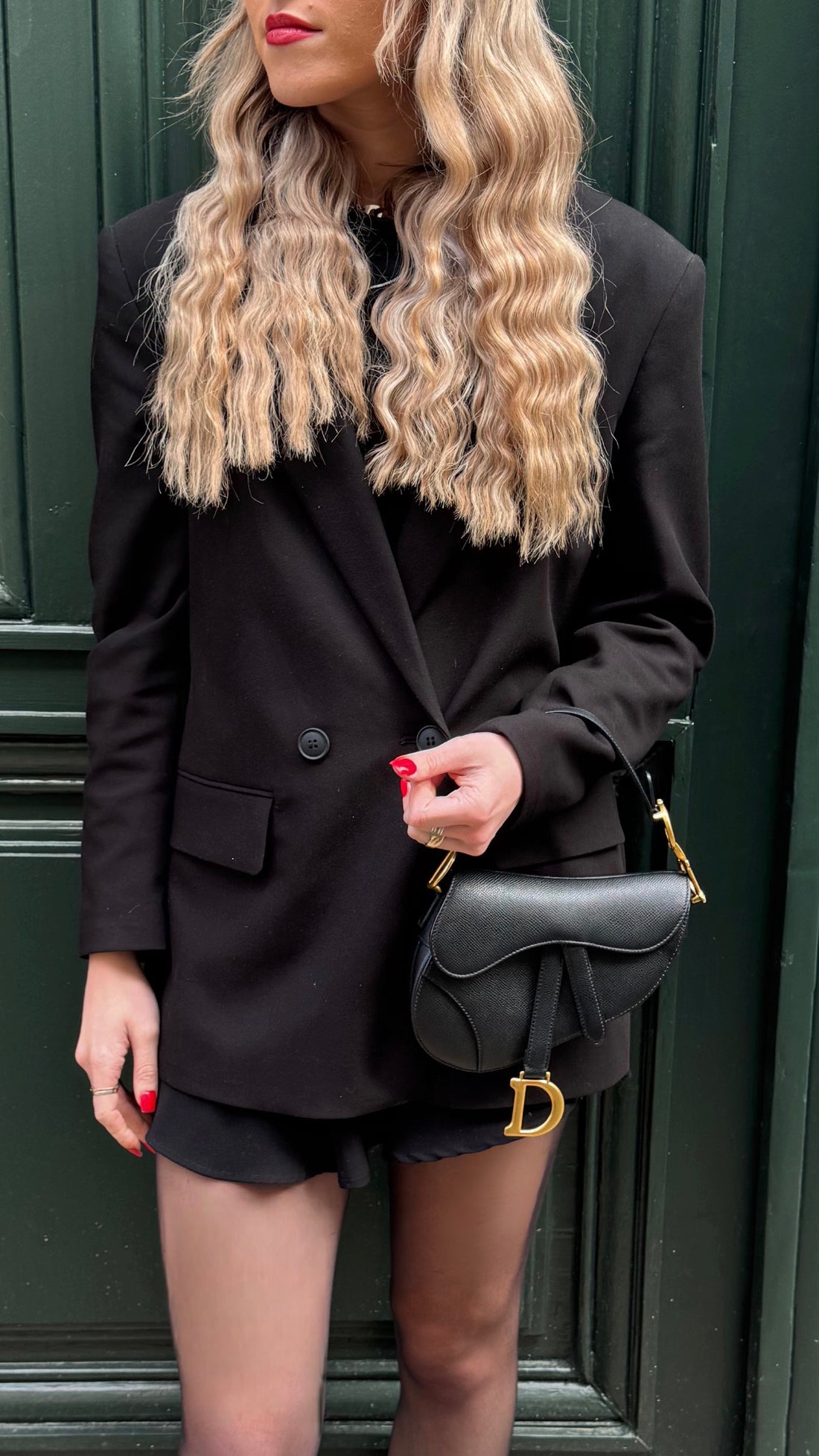 Christian Dior - Sac Mini Saddle noir