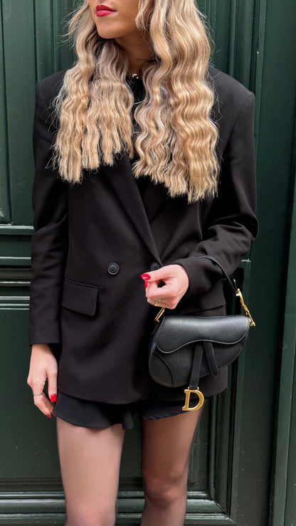 Christian Dior - Sac Mini Saddle noir