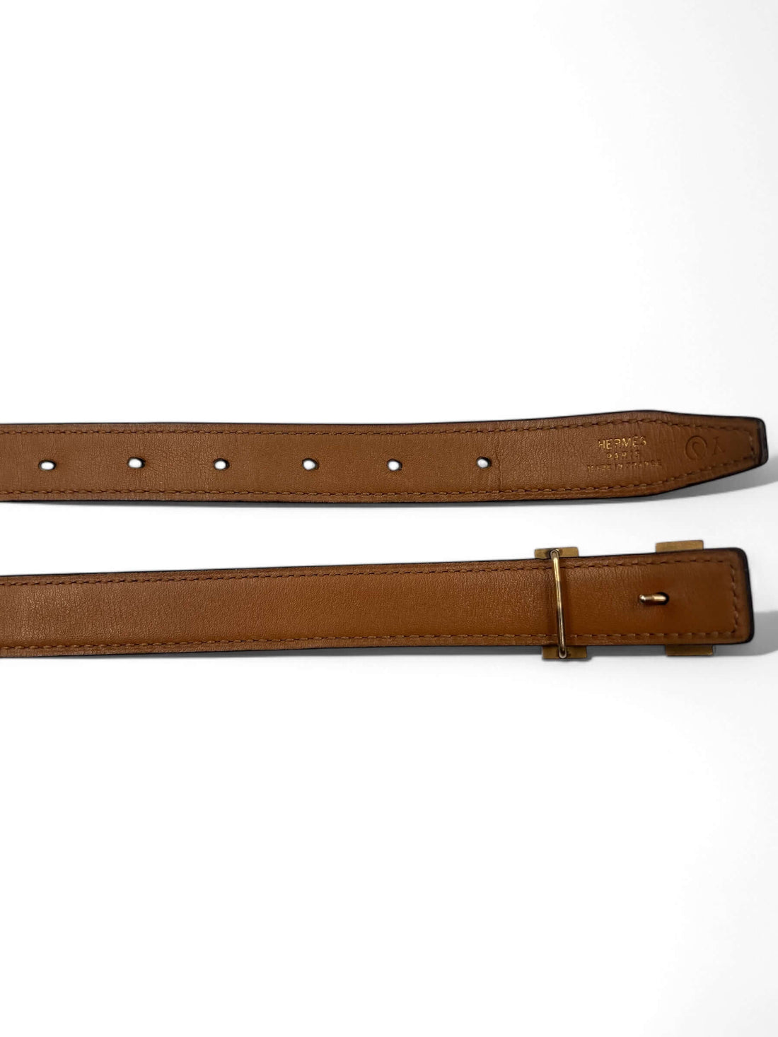 Hermès - Ceinture H 18 réversible bordeaux
