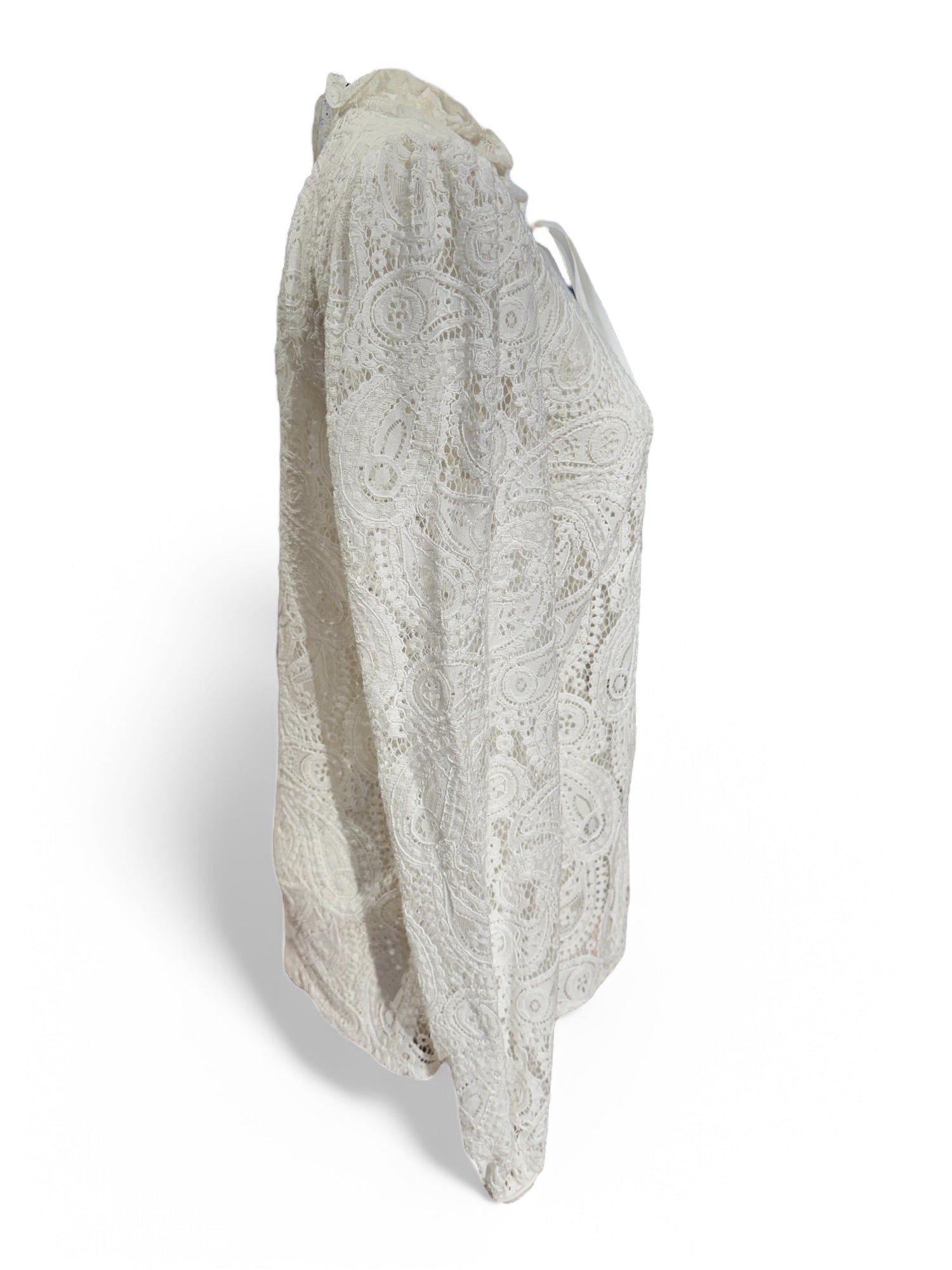 Maje - blouse dentelle T2