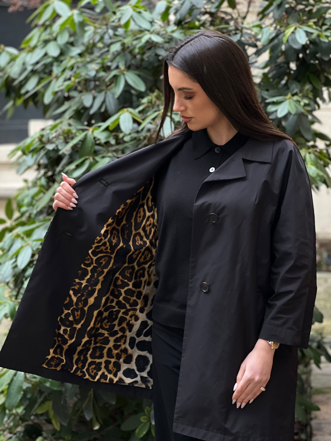 Yves Saint Laurent - Trench interno Leopardo taglia 40