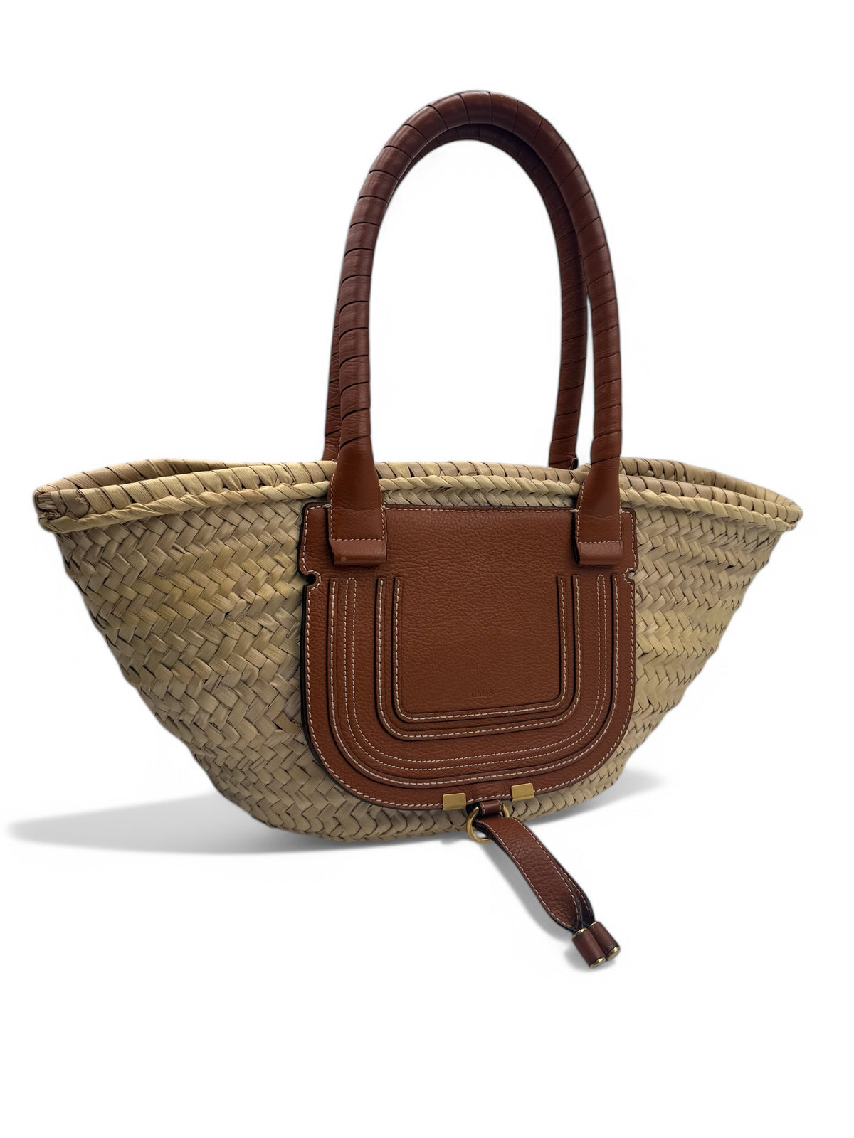 Chloé - Cabas Sac Marcie en paille