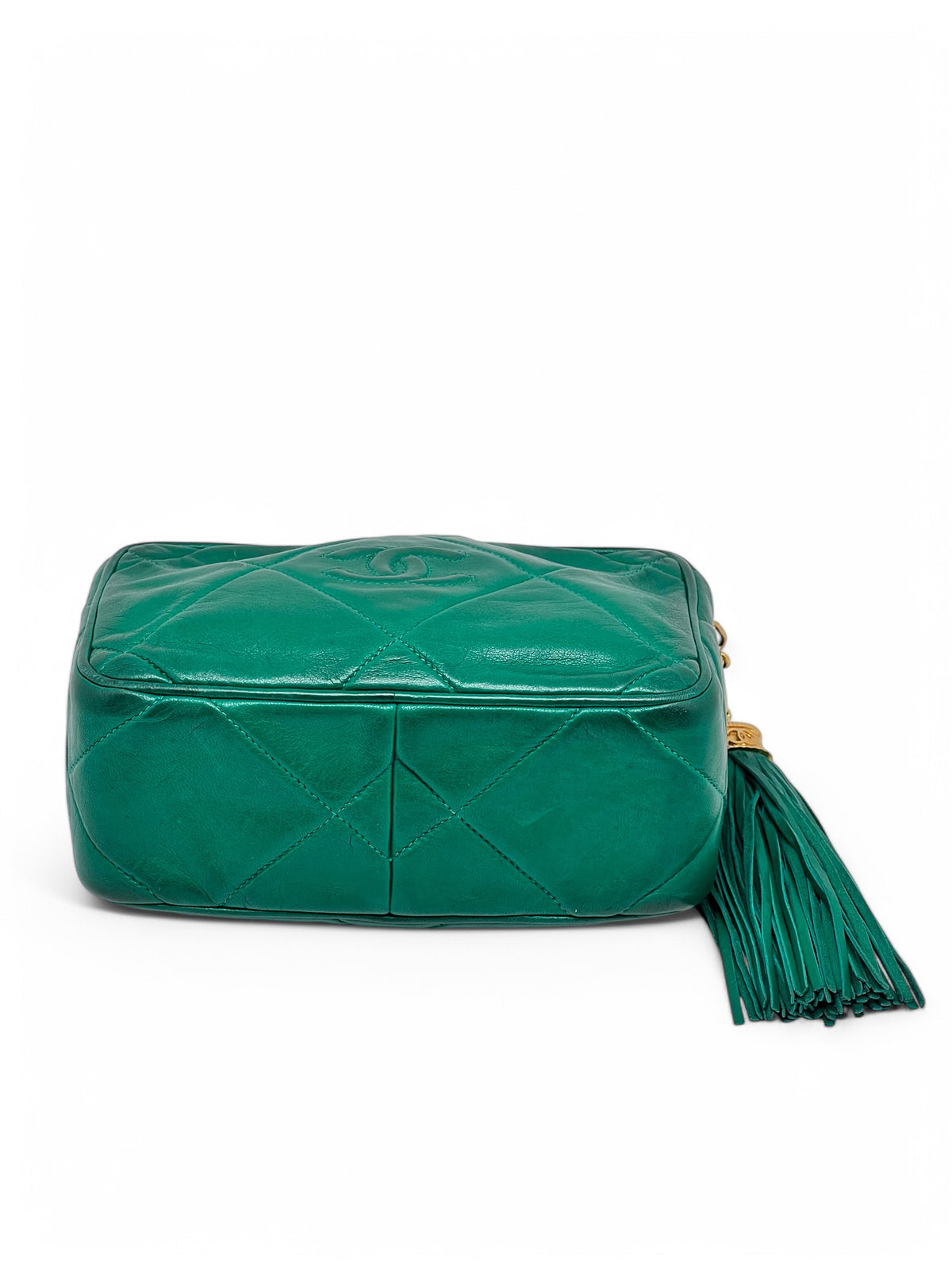 Chanel - Kamera Tasche grün
