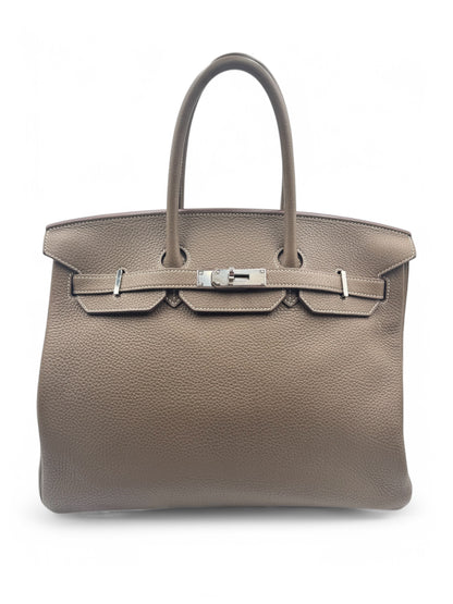 Hermès - Sac Birkin 35 étoupe 2020