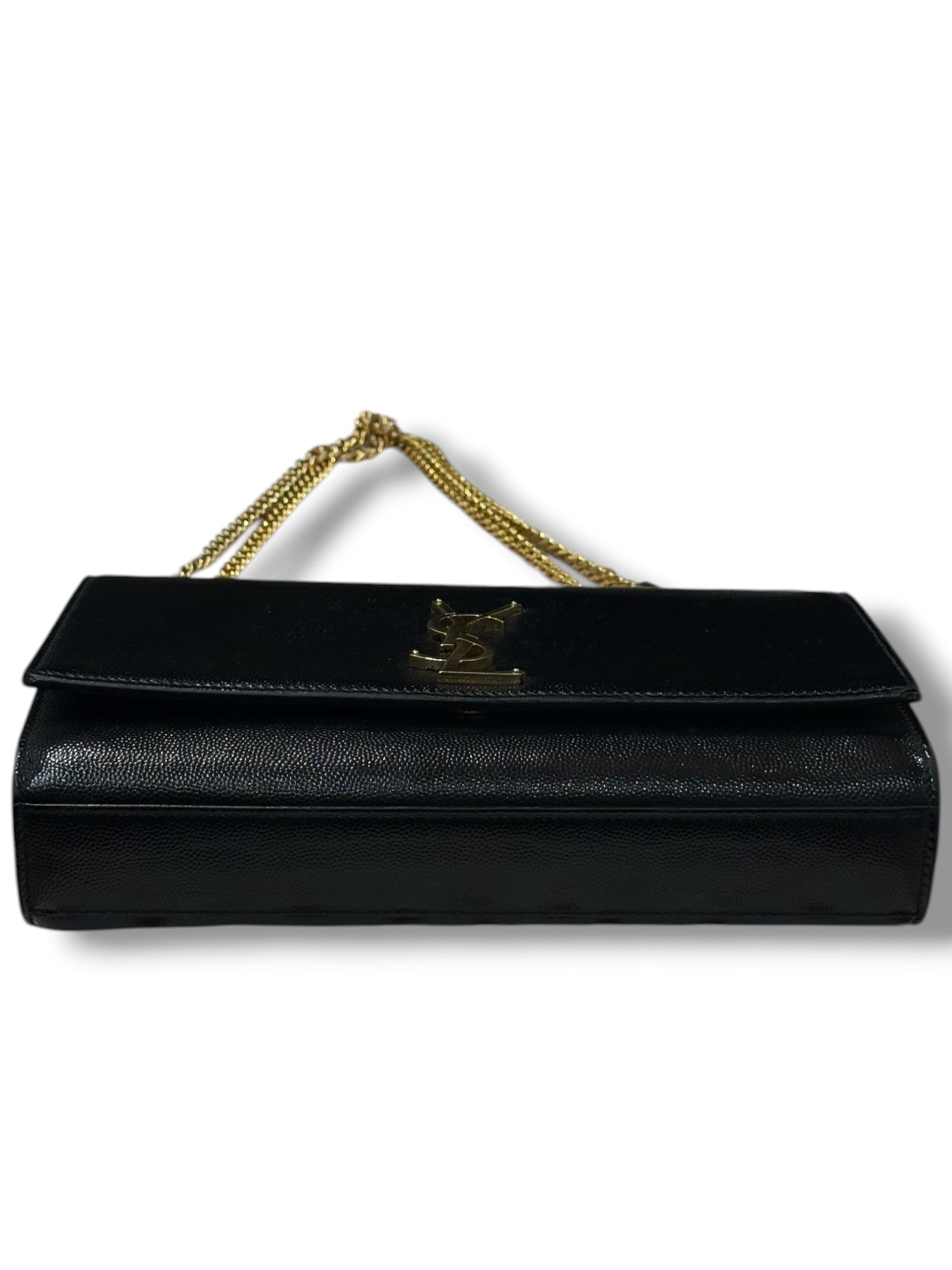 Saint Laurent - sac Kate médium cuir noir