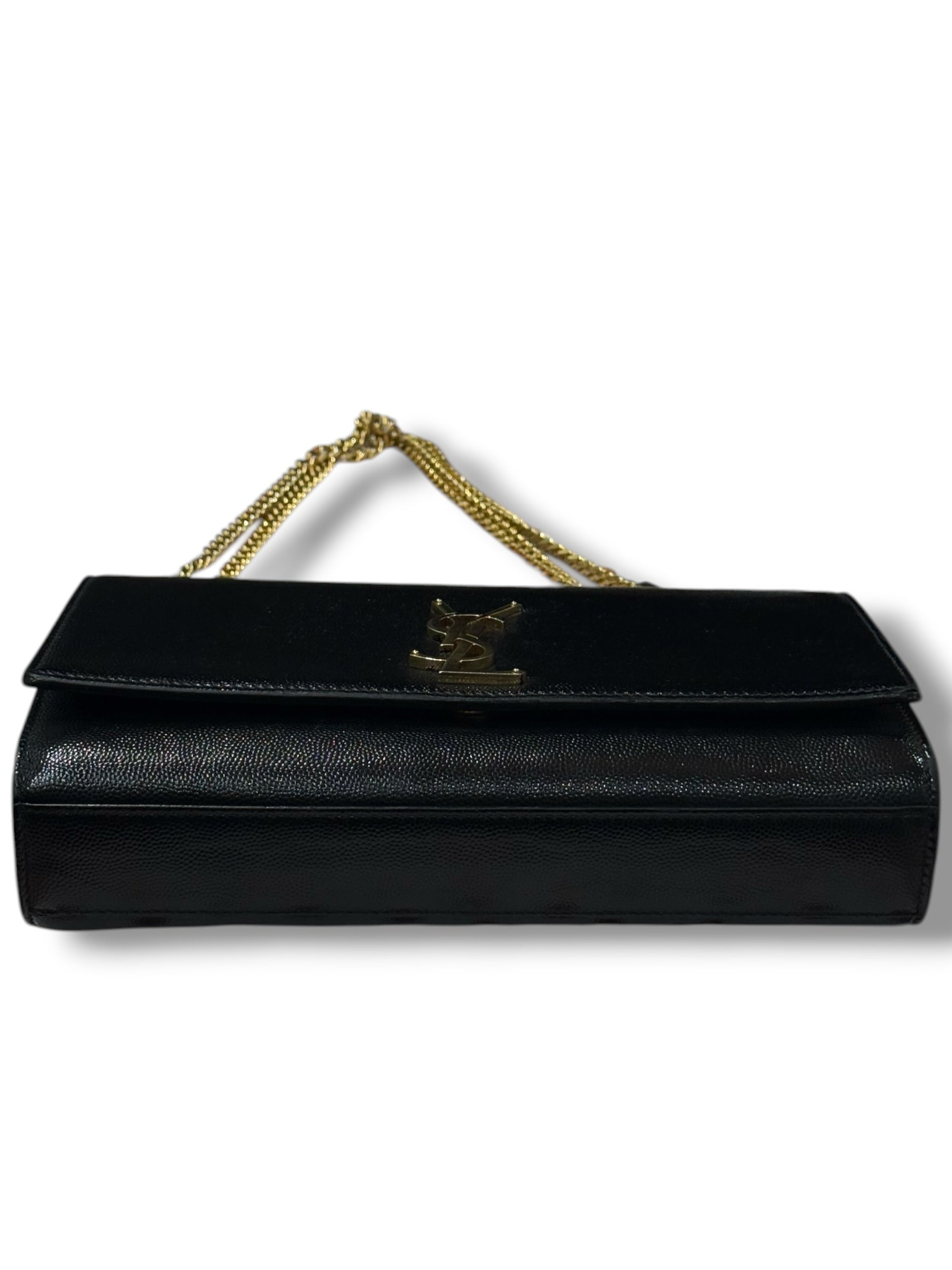 Saint Laurent - sac Kate médium cuir noir
