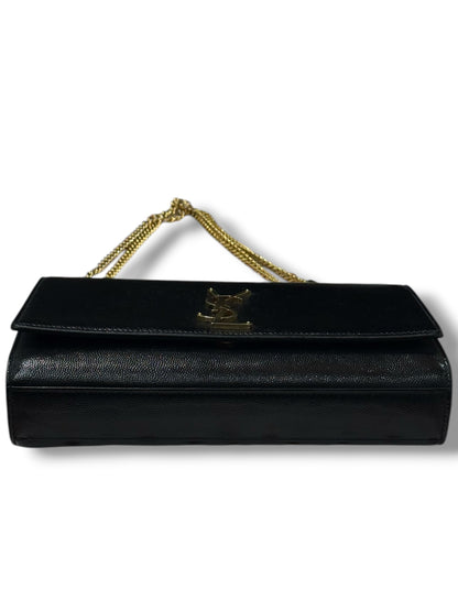 Saint Laurent - sac Kate médium cuir noir