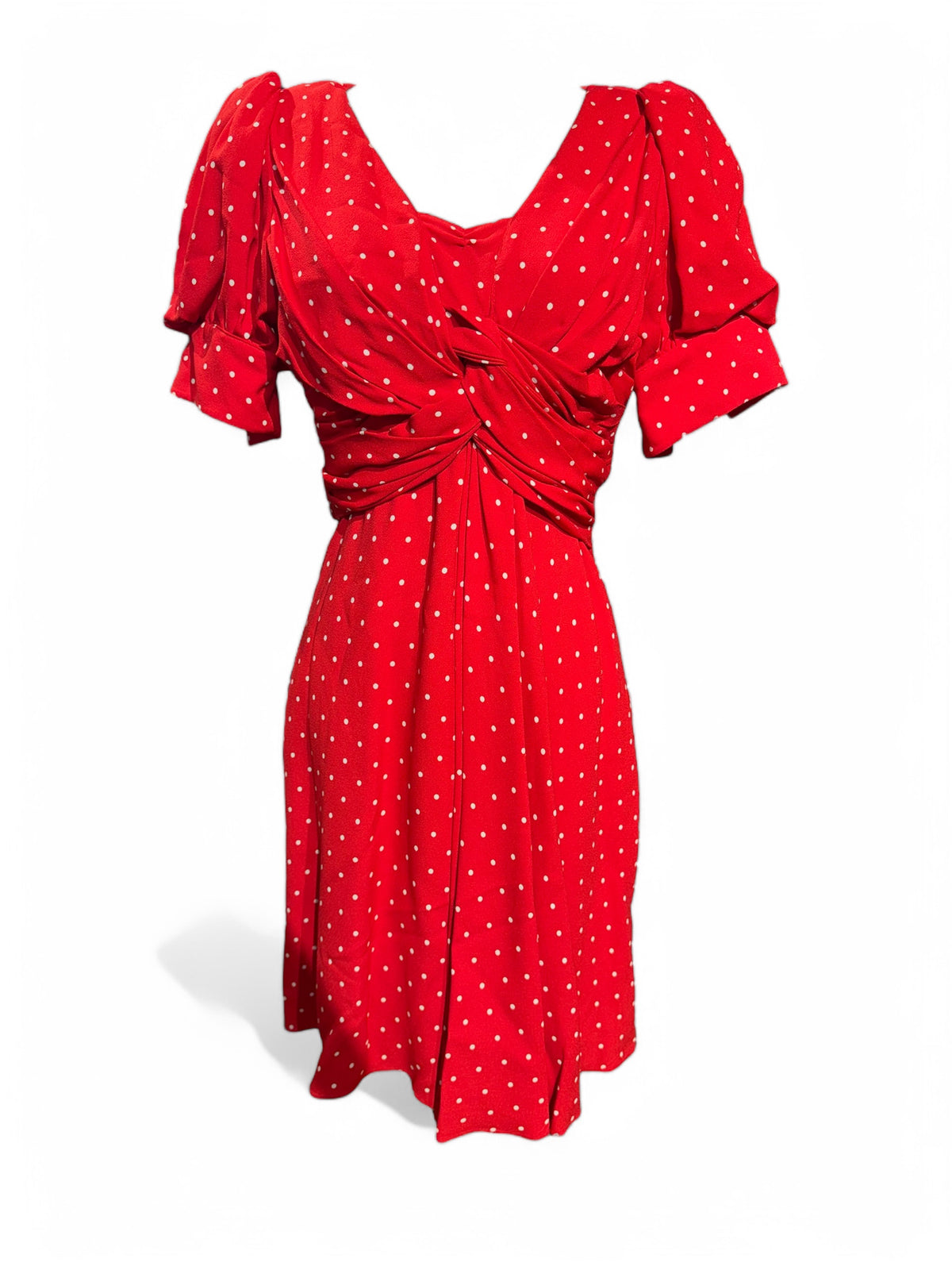 Céline - Robe à pois rouge T36
