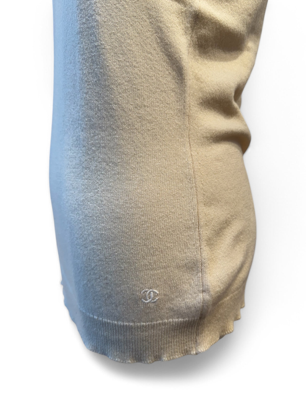 Chanel - White cashmere tank top