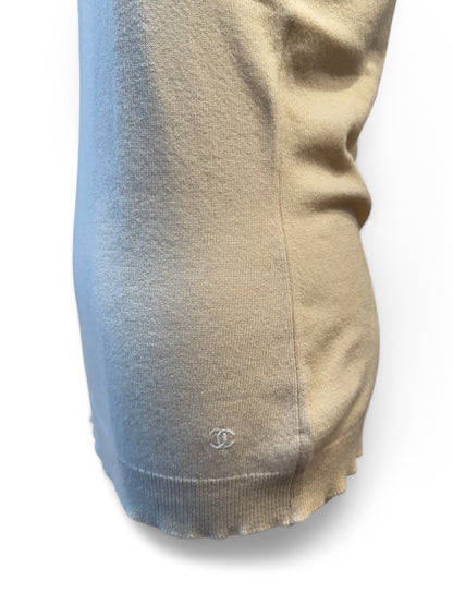 Chanel - White cashmere tank top