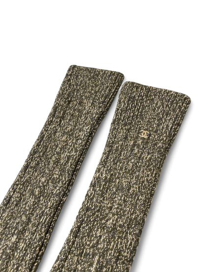 Chanel - Chaussettes guêtres en laine TU