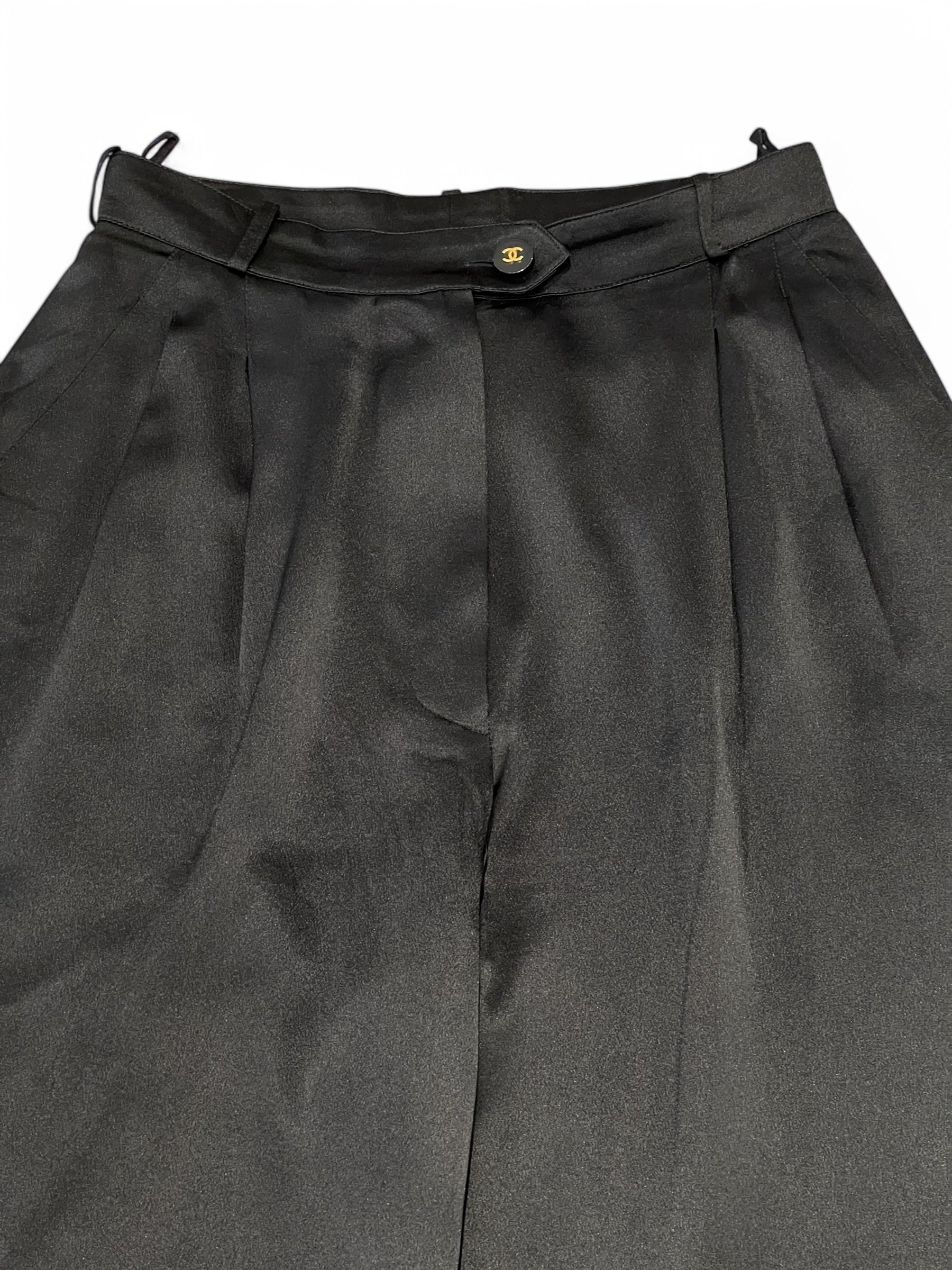 Chanel - Silk Pants Size 36
