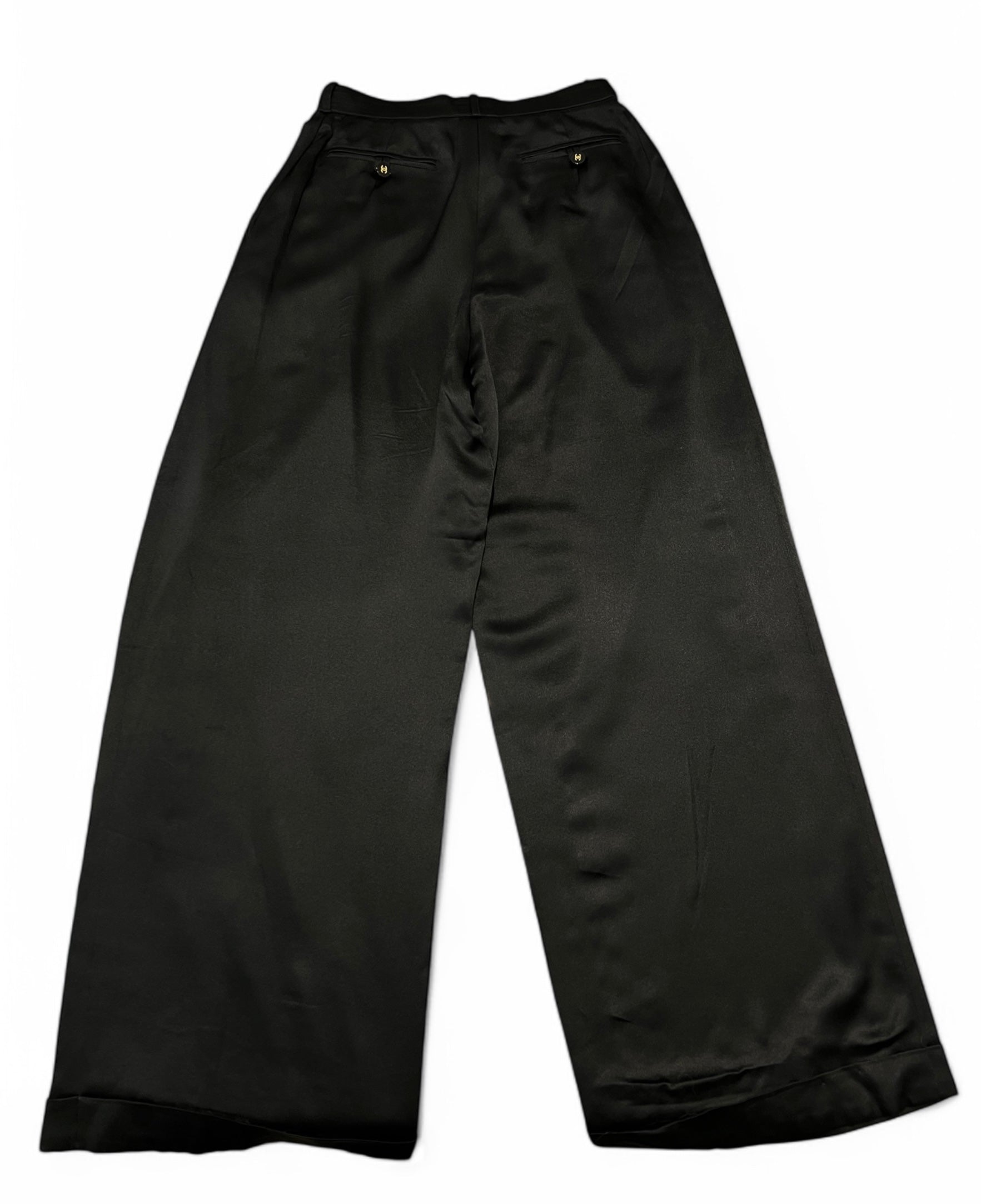 Chanel - Silk Pants Size 36