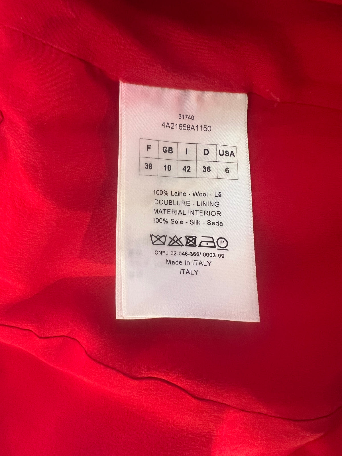 Christian Dior - Abito rosso