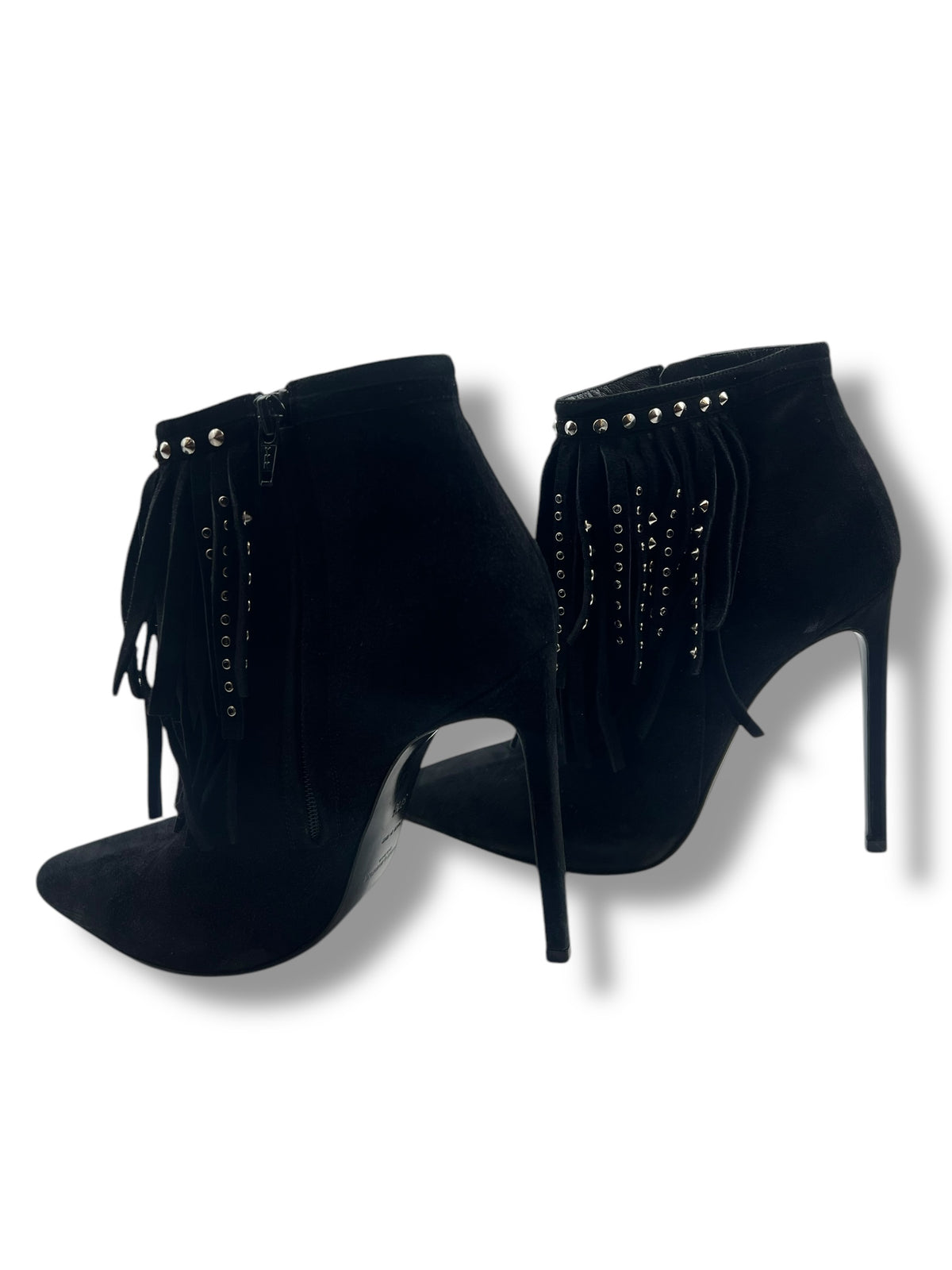 Saint Laurent - Fringed ankle boots size 37.5