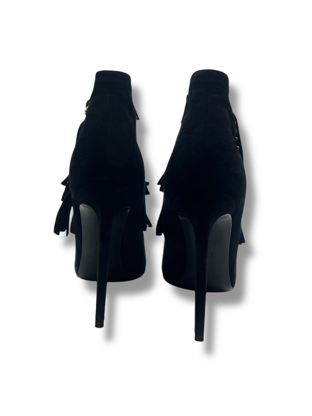 Saint Laurent - Fringed ankle boots size 37.5