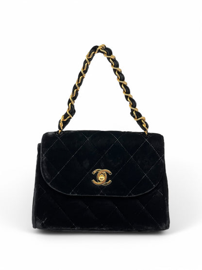 Chanel - Borsa a patta in velluto