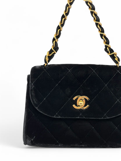 Chanel - Borsa a patta in velluto