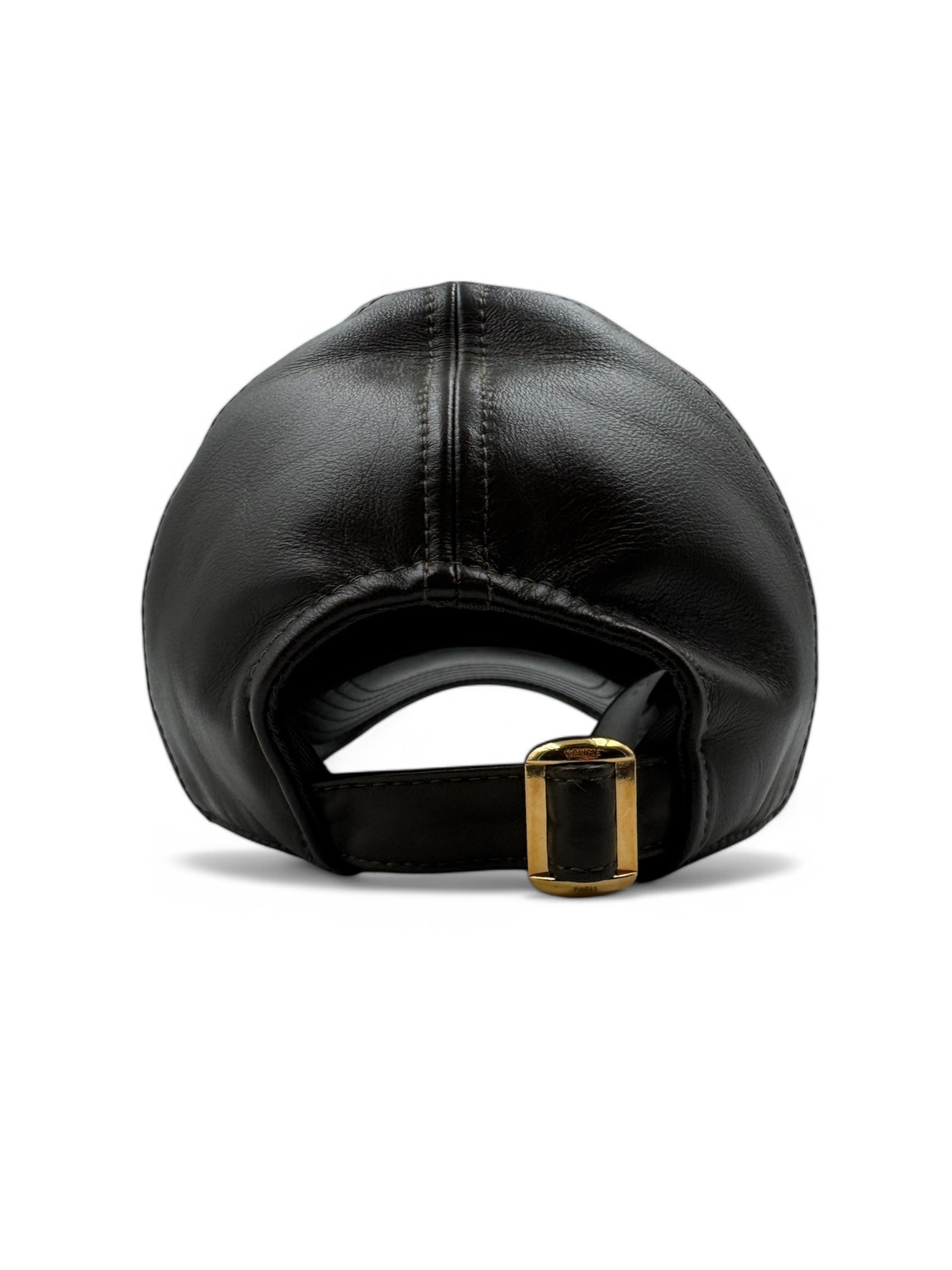 Céline - Casquette cuir vert