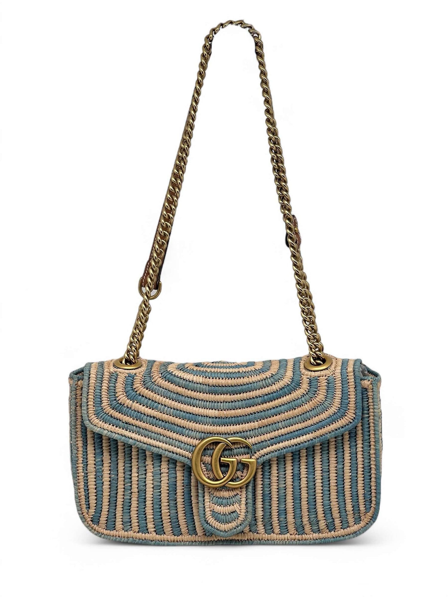 Gucci - Marmont Tasche aus Raphia