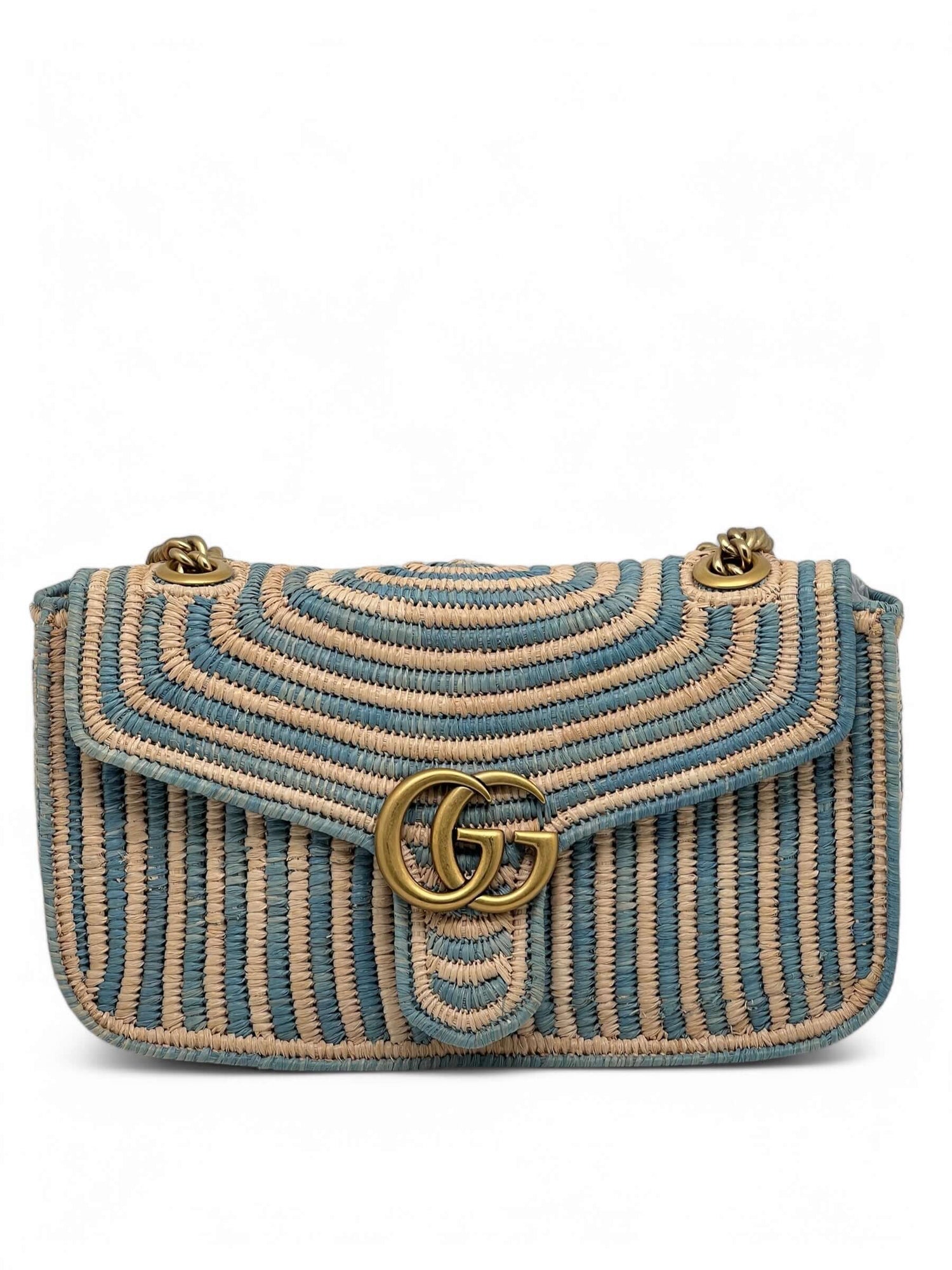 Gucci - Marmont Tasche aus Raphia