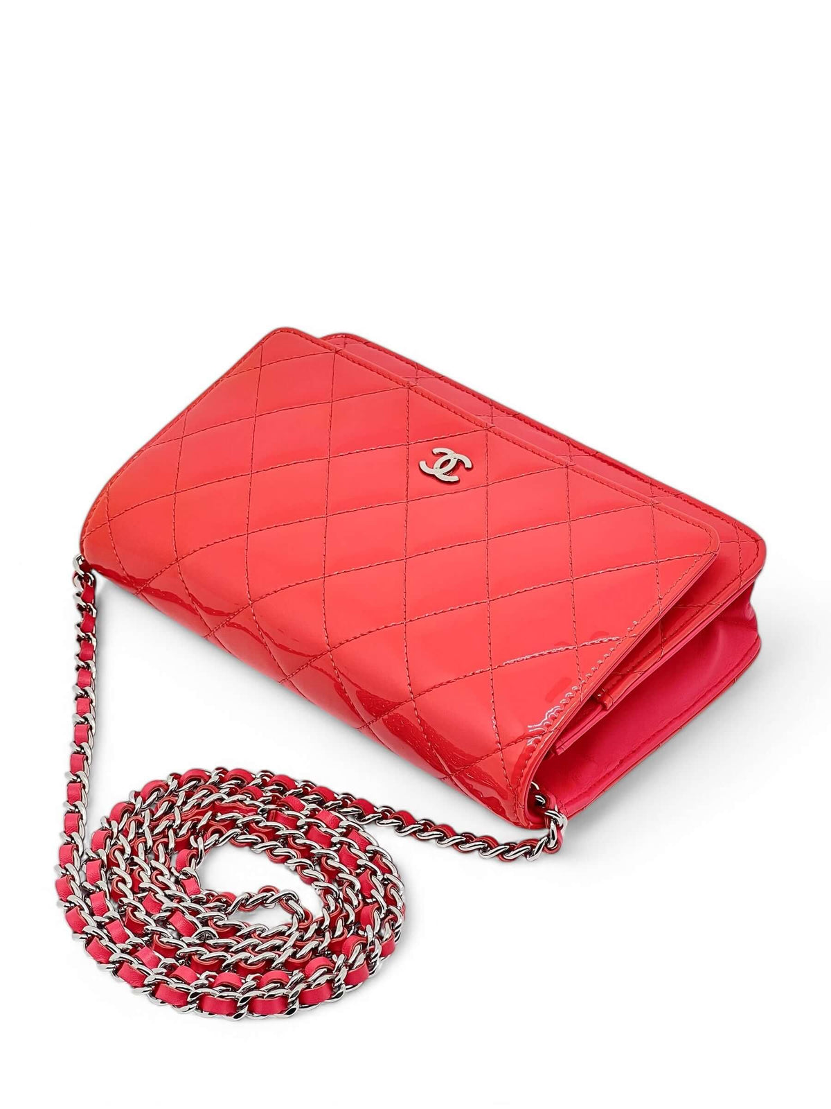 Chanel - Sac Wallet on chain corail