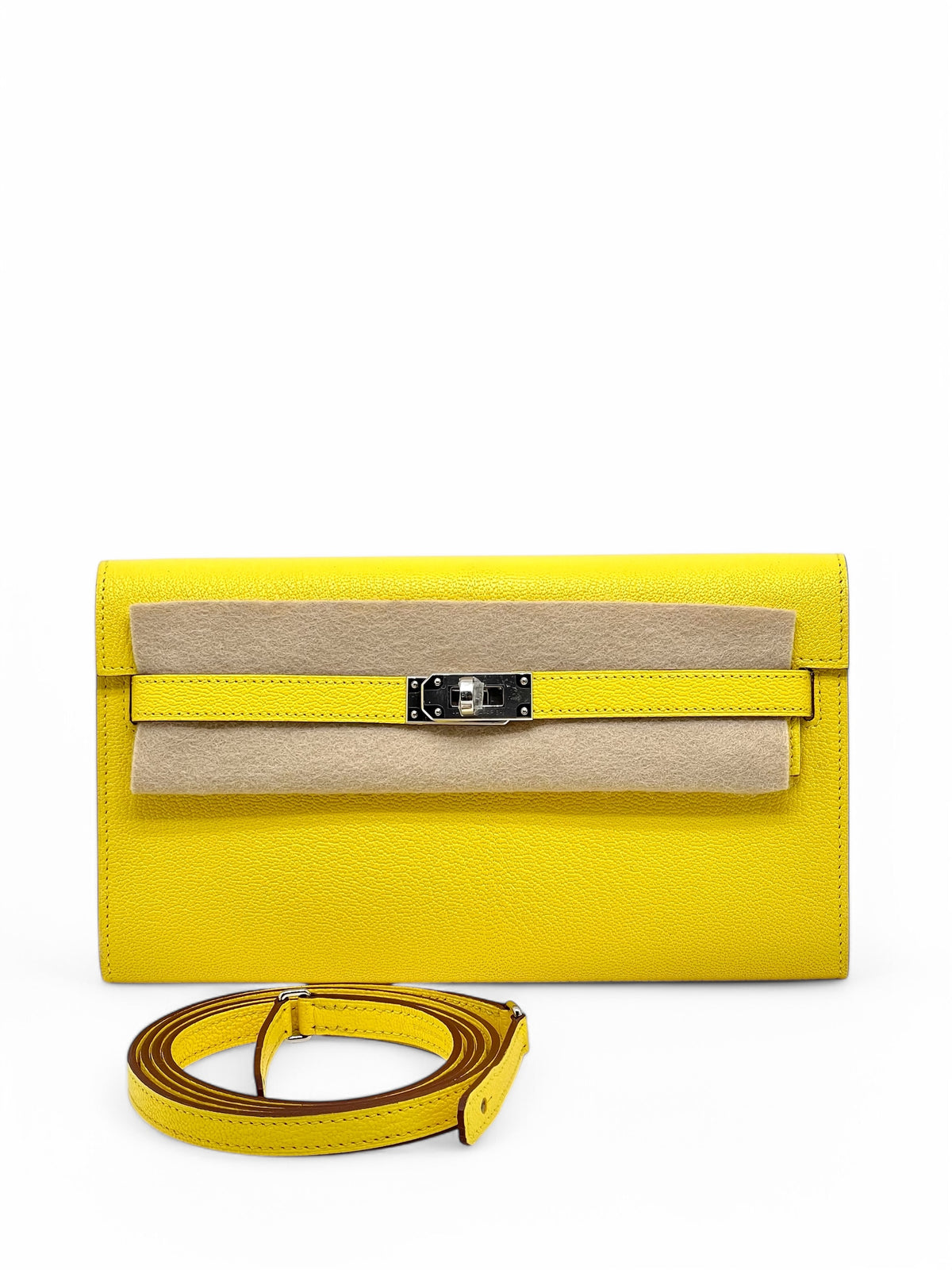 Hermès - Kelly To Go lemon yellow bag
