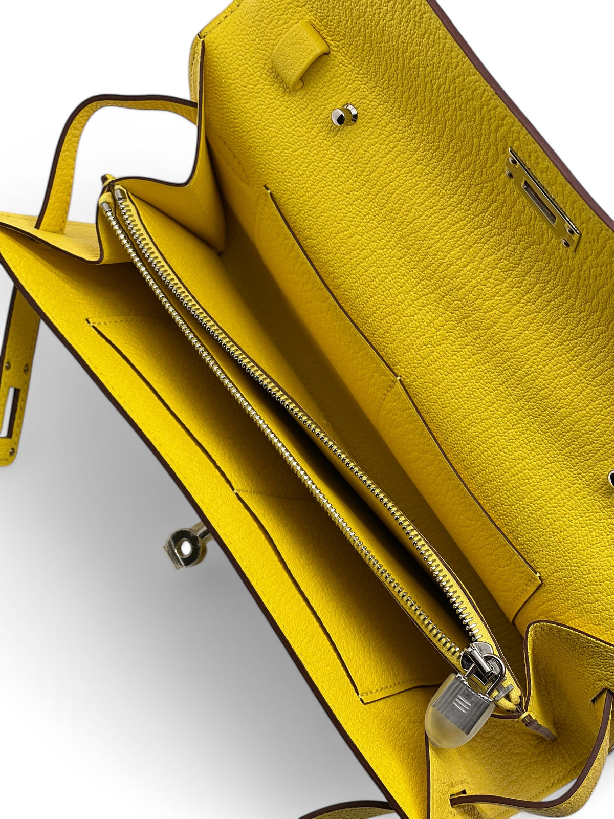 Hermès - Kelly To Go lemon yellow bag