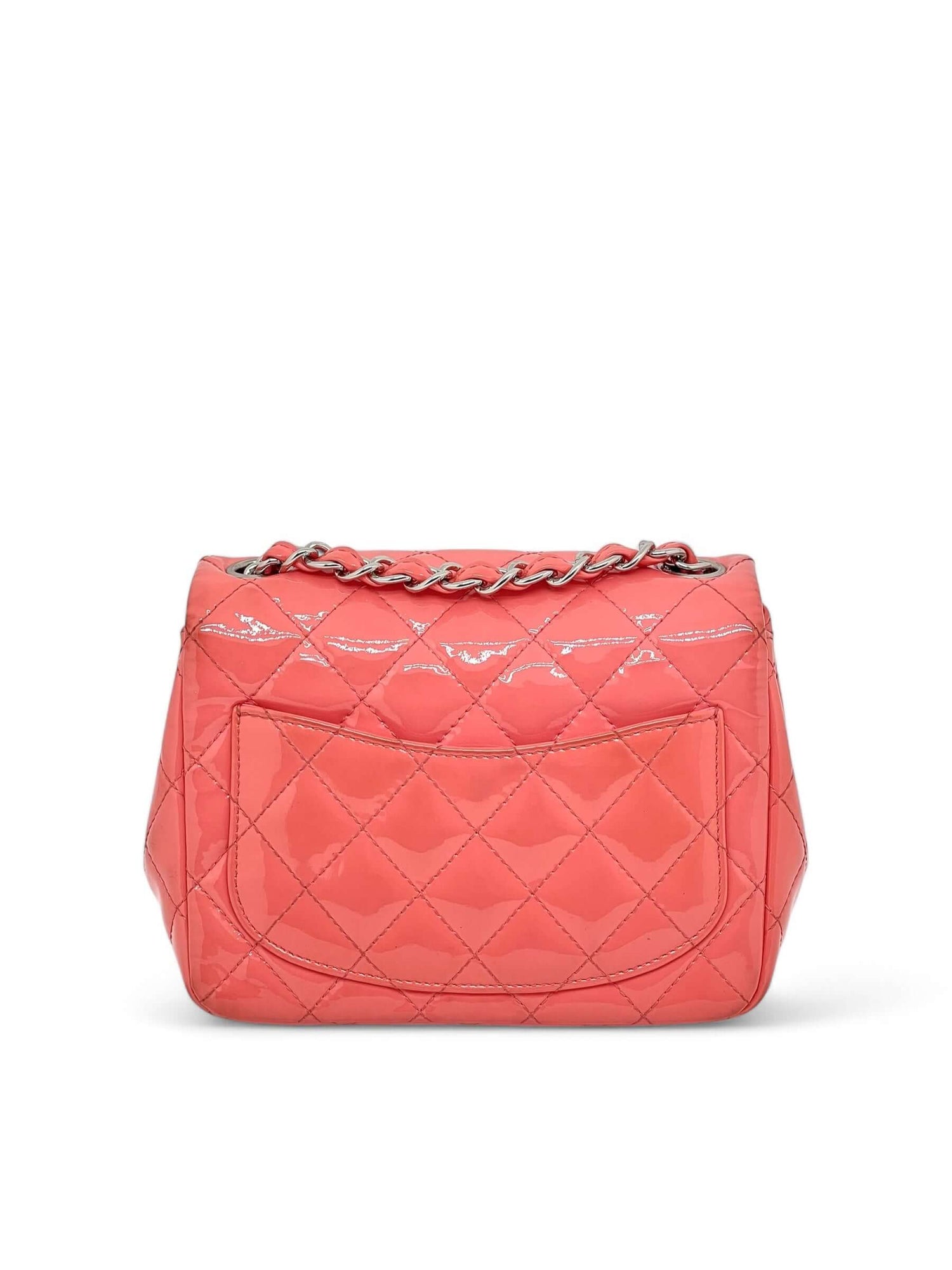 Chanel - Sac à rabat Corail vernis