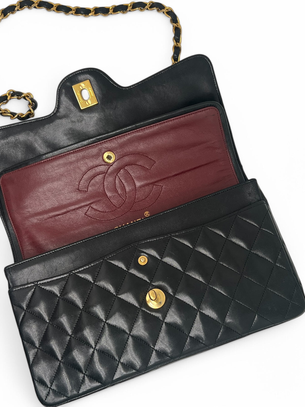 Chanel - Borsa a patta doppio flap vintage