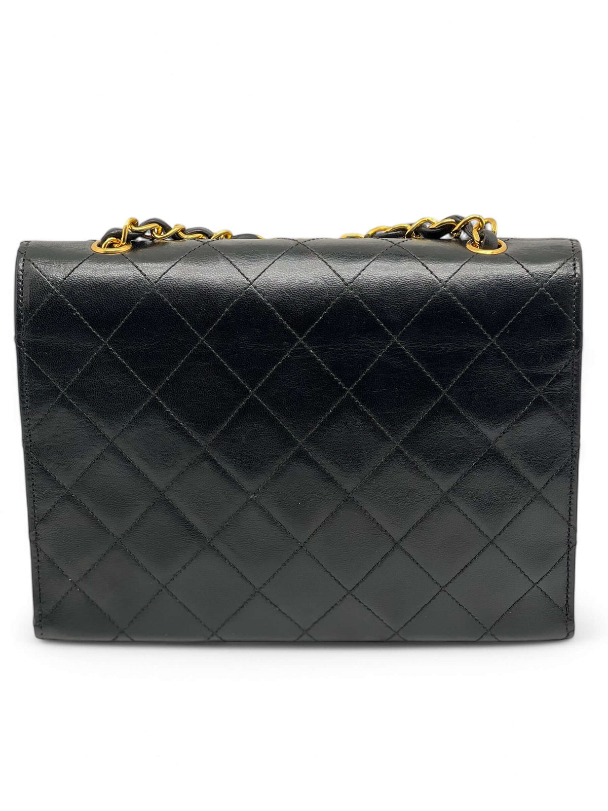 Chanel - Borsa a patta logo oversize cc in pelle