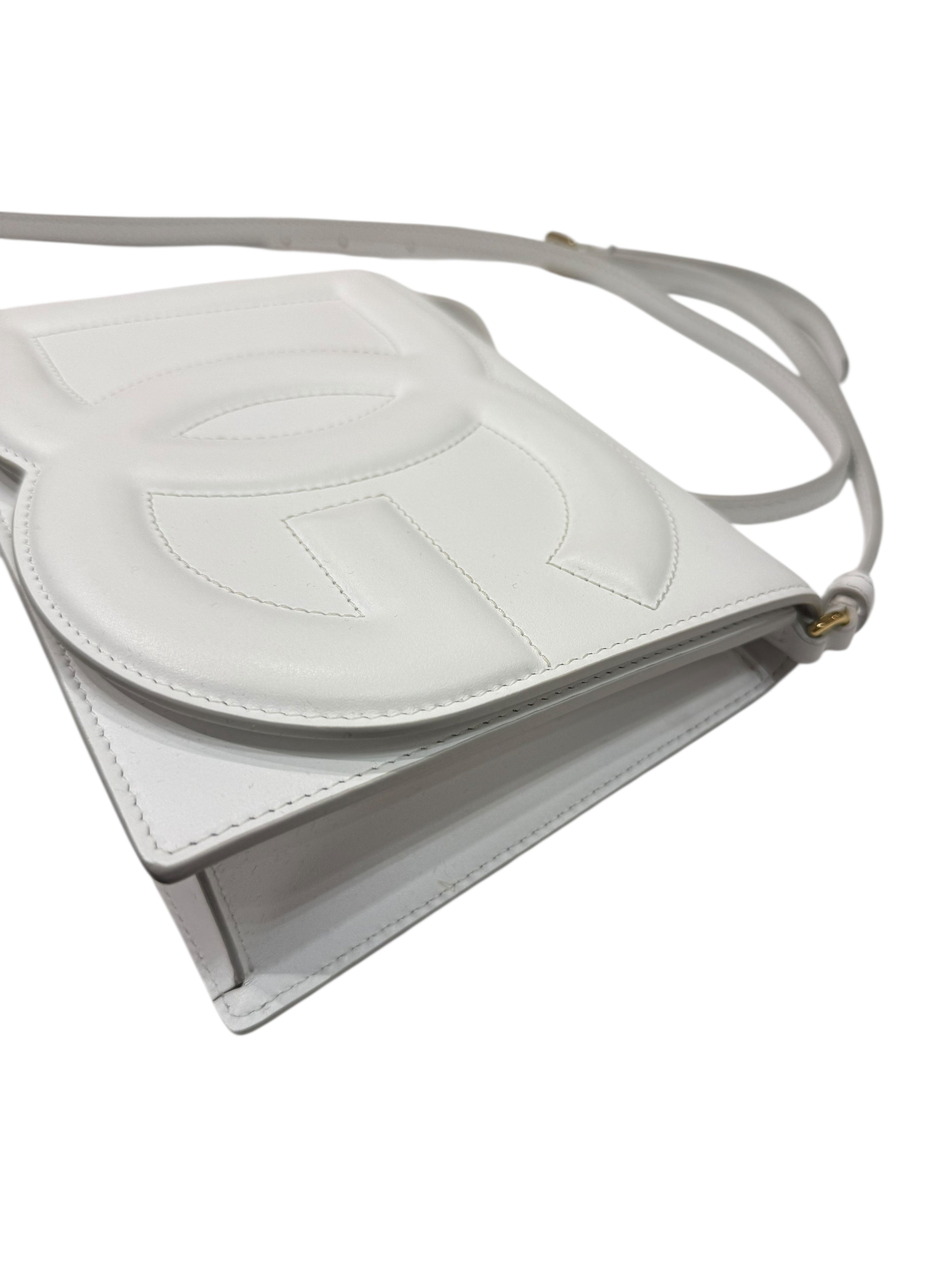 Dolce Gabbana - Sac bandoulière DG daily en cuir blanc