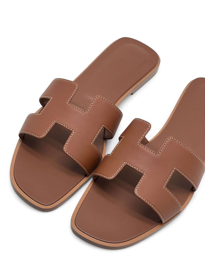 Hermès - Sandale Oran Gold T41