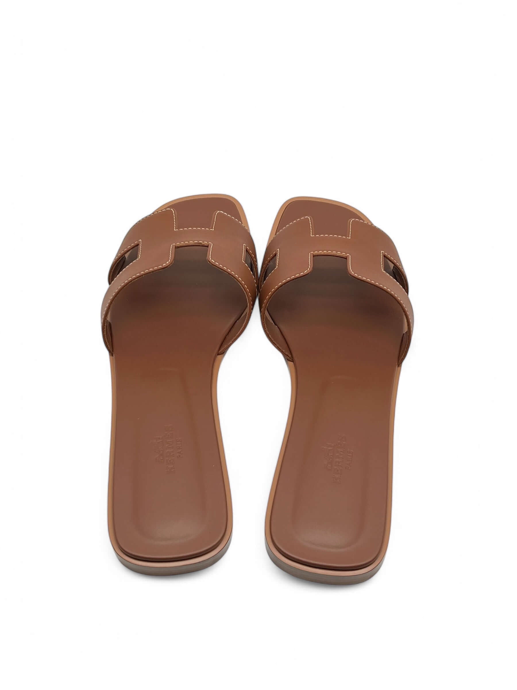 Hermès - Sandale Oran Gold T41