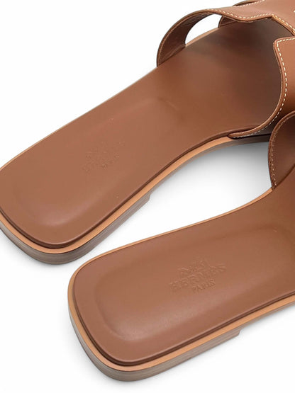 Hermès - Sandale Oran Gold T41