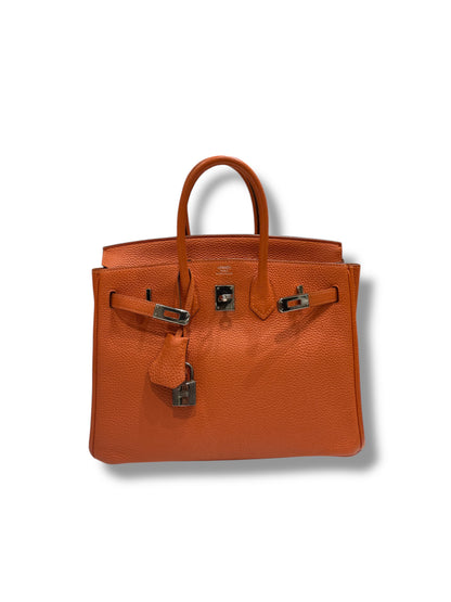 Hermès - Sac Birkin 25 Togo orange H PHW