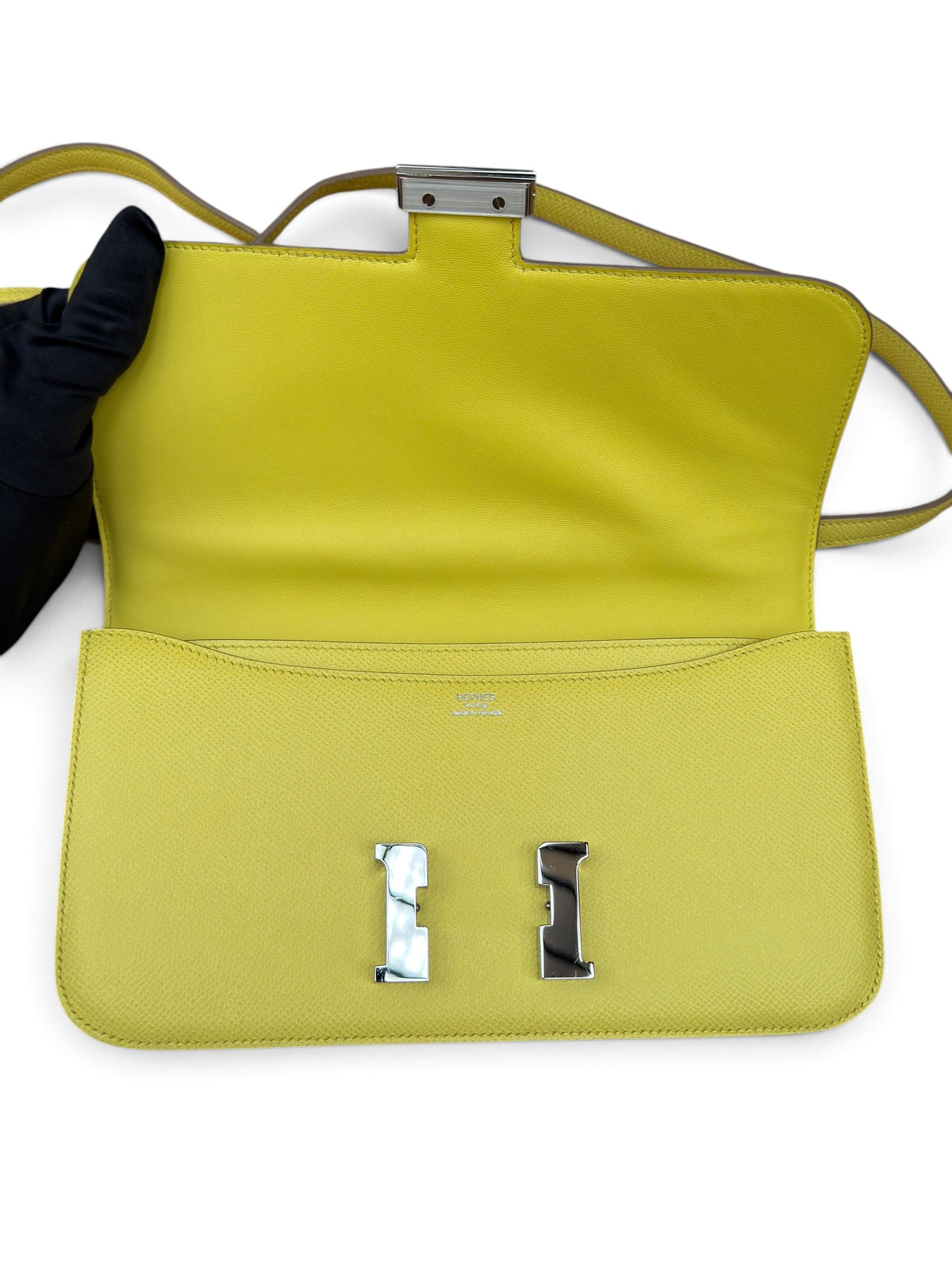 Hermès - Sac Constance To Go Epsom Lime