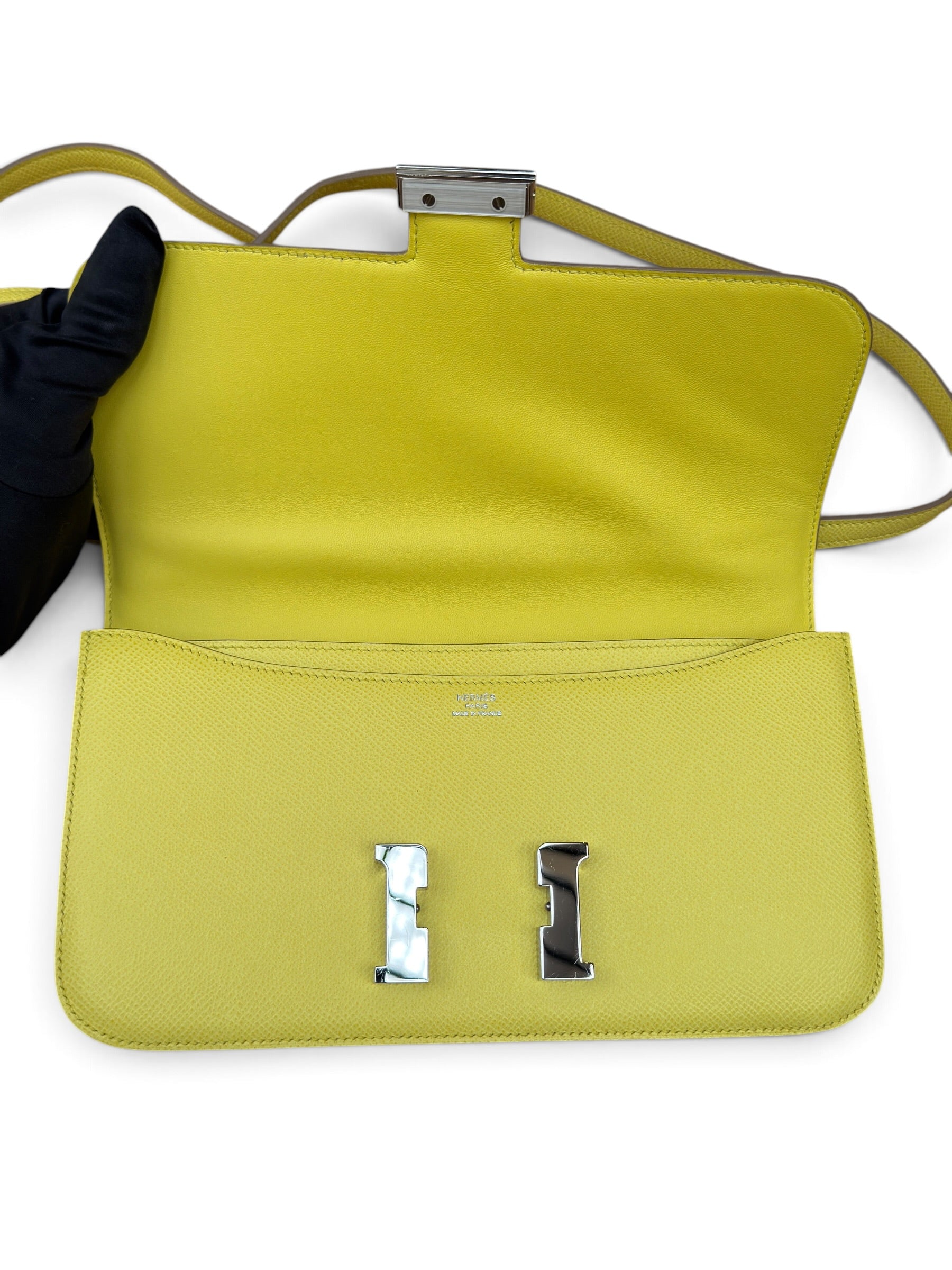 Hermès - Sac Constance To Go Epsom Lime