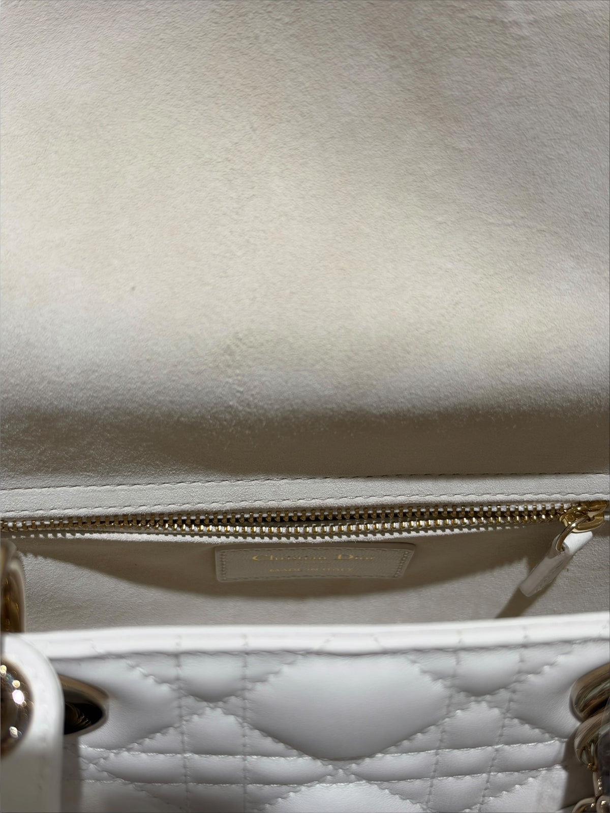 Dior - Sac Lady Dior édition ABC blanc