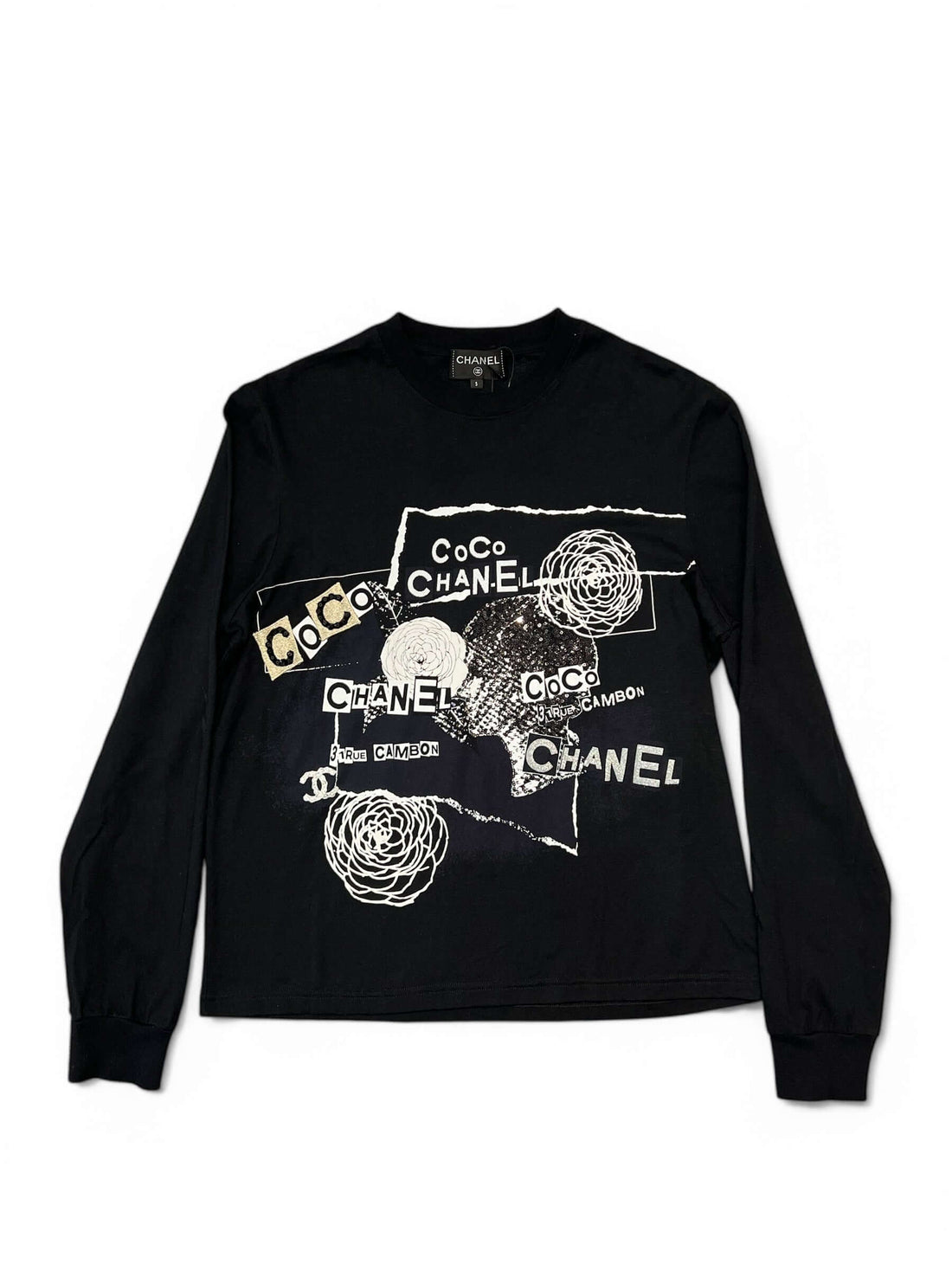 Chanel - T-shirt manches longues T36