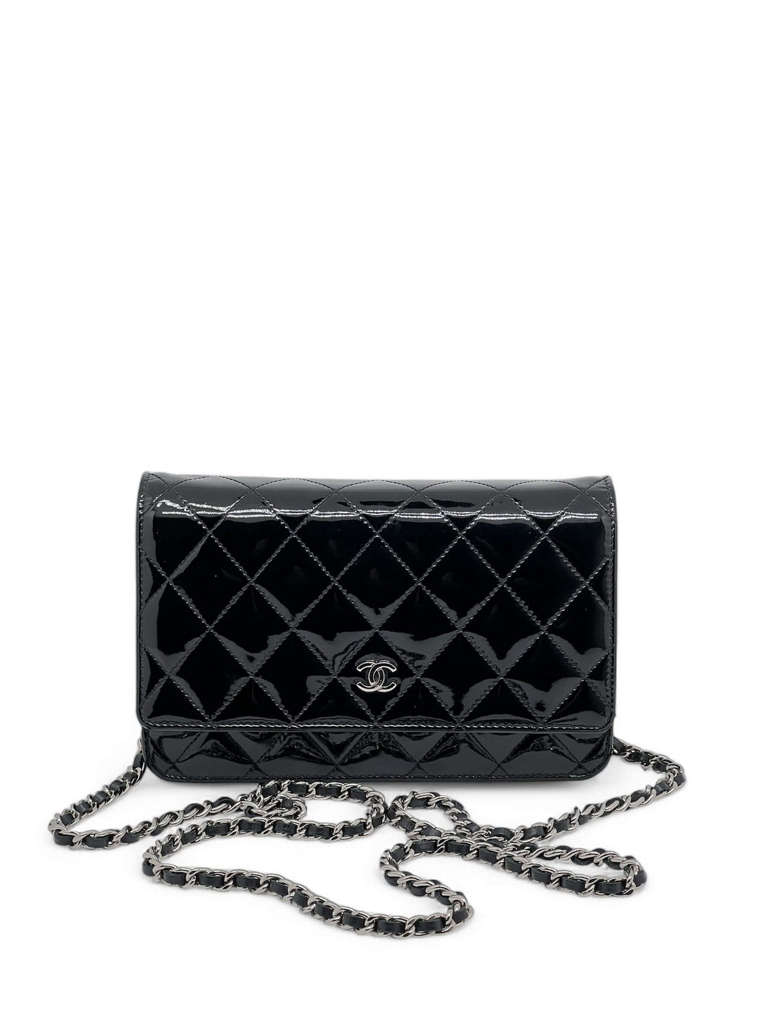 Chanel - Sac Wallet on chain en cuir vernis